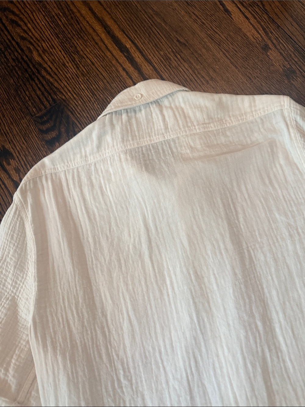 The Normal Brand White Short-Sleeve Button-Down 100% cotton Shirt - Picture 7 of 7